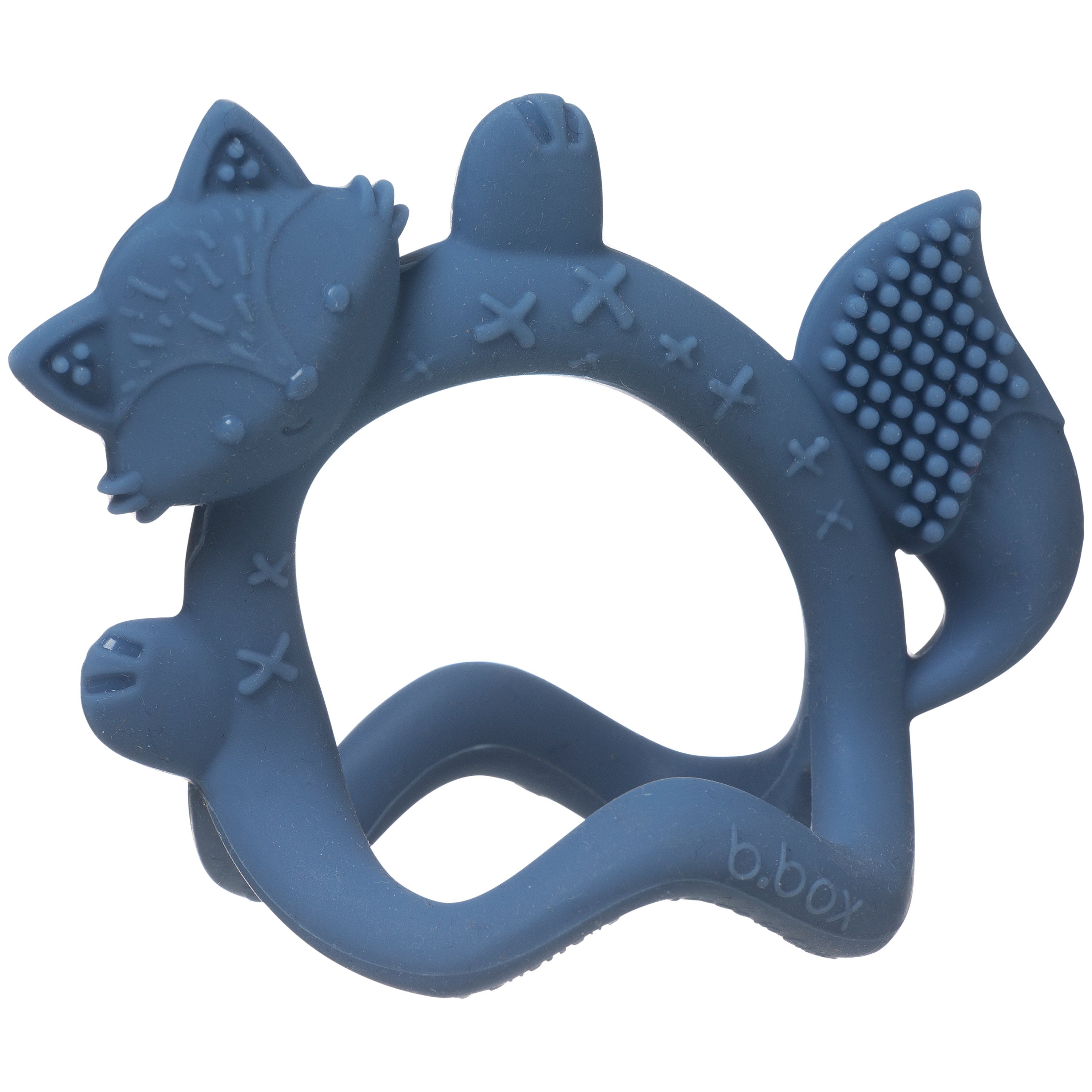 b.box b.box Wrist Teether 3m+ Μασητικό Οδοντοφυΐας από Σιλικόνη που Απαλύνει τον Πόνο στα Ούλα & Βοηθά στην Ανάπτυξη των Κινητικών Δεξιοτήτων του Βρέφους 1 Τεμάχιο - Lullaby Blue