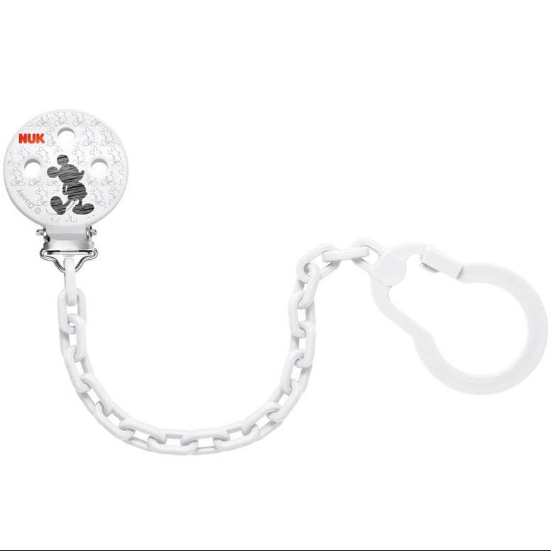 Nuk Soother Chain Mickey Αλυσίδα Πιπίλας 0-36m BPA Free – κόκκινο