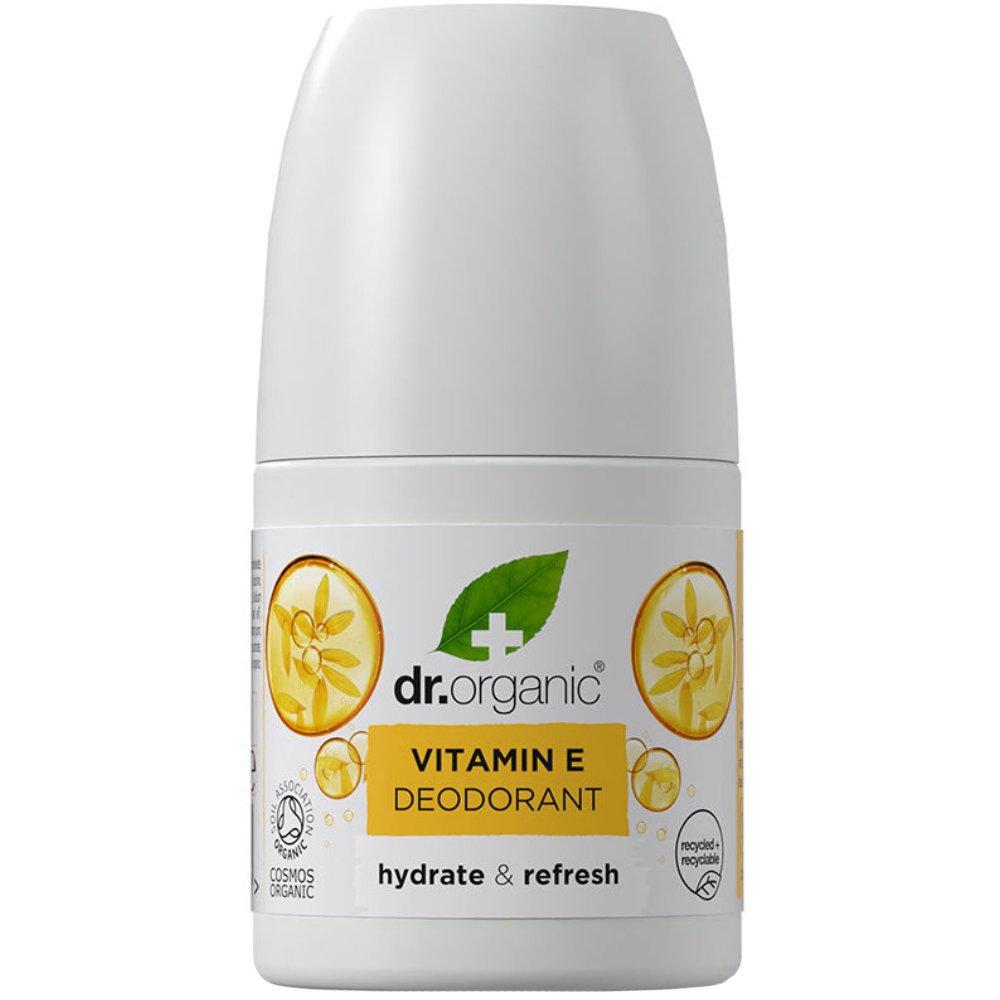 Dr Organic Dr Organic Vitamin E Deodorant Αποσμητικό με Βιολογική Βιταμίνη E, Ιδανικό για Ξηρές Επιδερμίδες 50ml