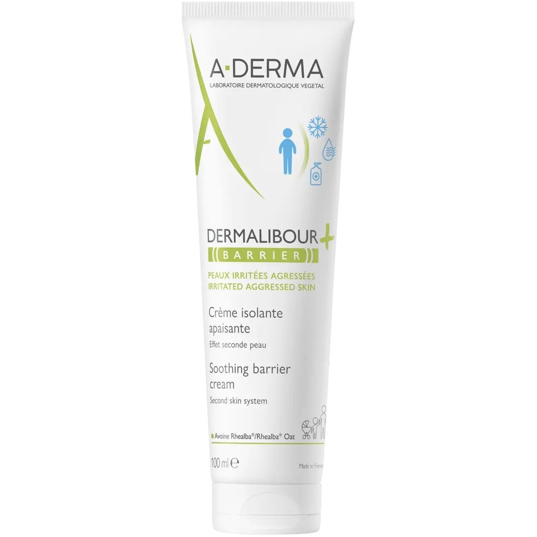 A-Derma Dermalibour+ Soothing Barrier Cream ​​​​​​​Καταπραϋντική, Προστατευτική Κρέμα Προσώπου - Σώματος Κατάλληλη για Ερεθισμένο Δέρμα 100ml