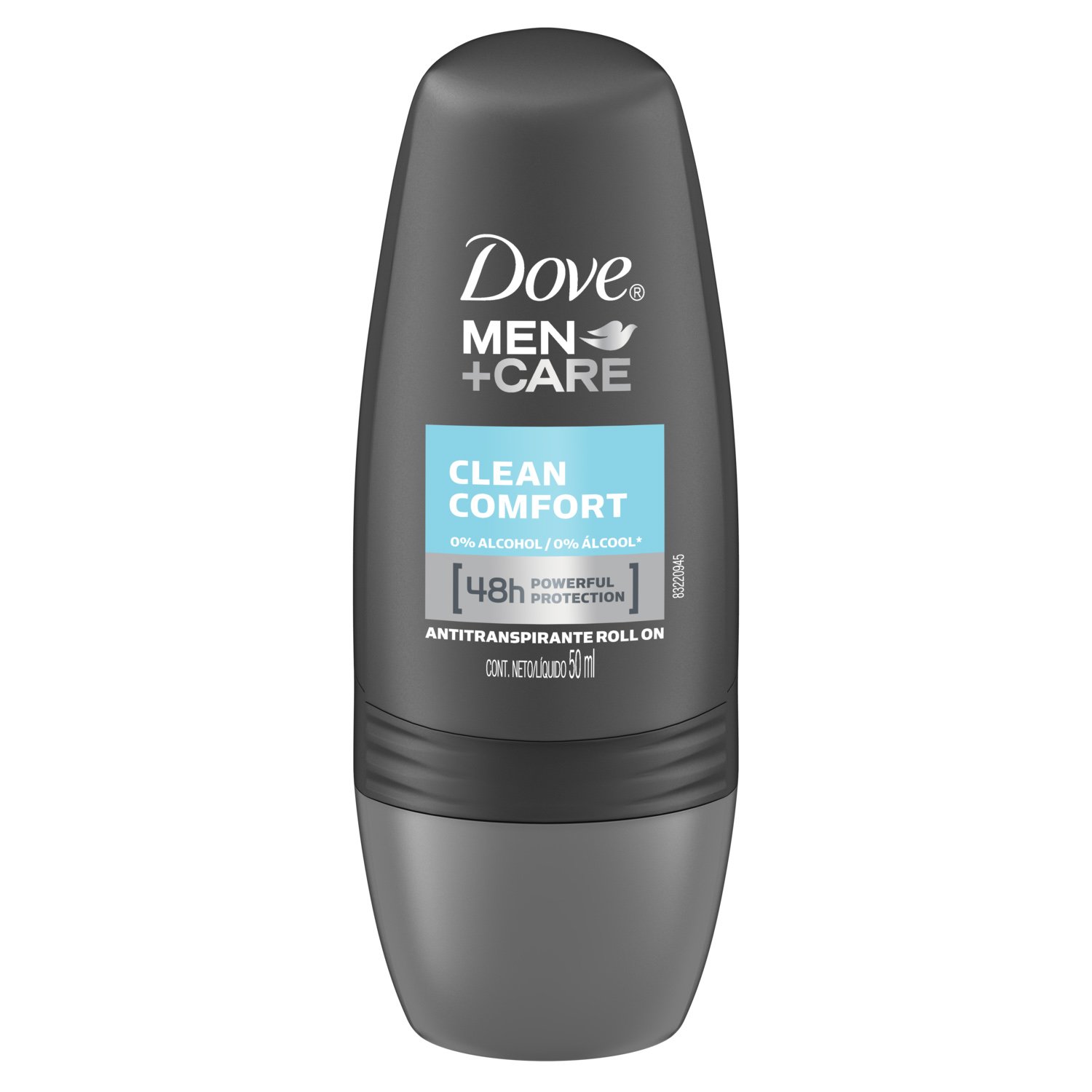 Dove Deo Roll On Men Care Clean Comfort Ανδρικό Αποσμητικό, Δυνατή Προστασία Κατά του Ιδρώτα & Διακριτικό Άρωμα Όλη Μέρα 50ml