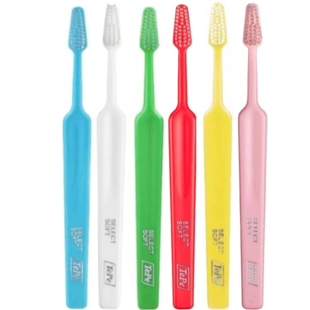 TePe Select Soft Toothbrush Μαλακές Οδοντόβουρτσες με Κωνική Κεφαλή για Αποτελεσματικό Καθαρισμό 6 Τεμάχια - Multicolor 26