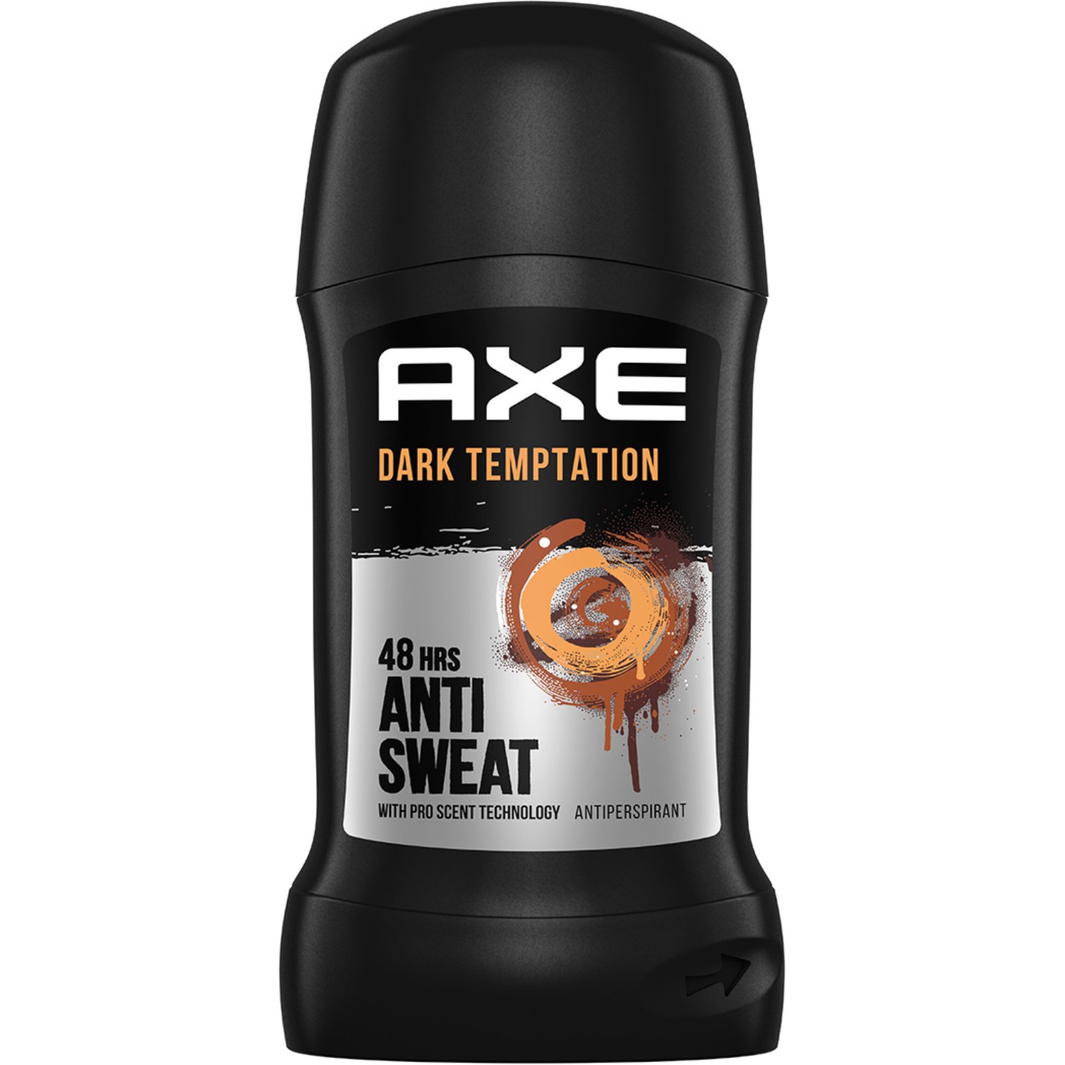 Axe Axe Dark Temptation 48h Anti Sweat & Deodorant Stick Ανδρικό Αποσμητικό, Αντιιδρωτικό Στικ με Άρωμα από Σοκολάτα, Κόκκινο Πιπέρι & Κεχριμπάρι 50ml