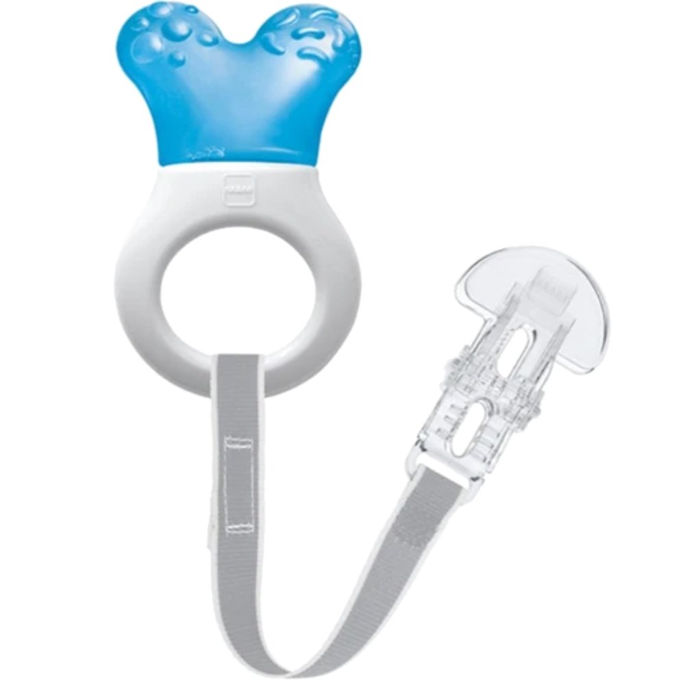 Mam Mam Mini Cooler & Clip Mini 2m+ Πολυκρίκος Οδοντοφυΐας & Κορδέλα Στήριξης 1 Τεμάχιο, Κωδ 555 - Μπλε