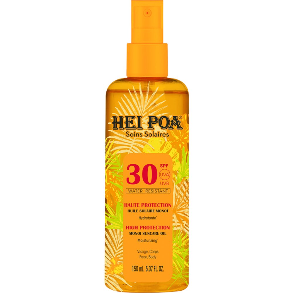 Hei Poa Suncare Monoi Dry Oil Spray Spf30 Ξηρό Λάδι για Πρόσωπο - Μαλλιά - Σώμα σε Spray με Έντονο Άρωμα Tiare & Υψηλό Δείκτη Αντηλιακής Προστασίας 150ml