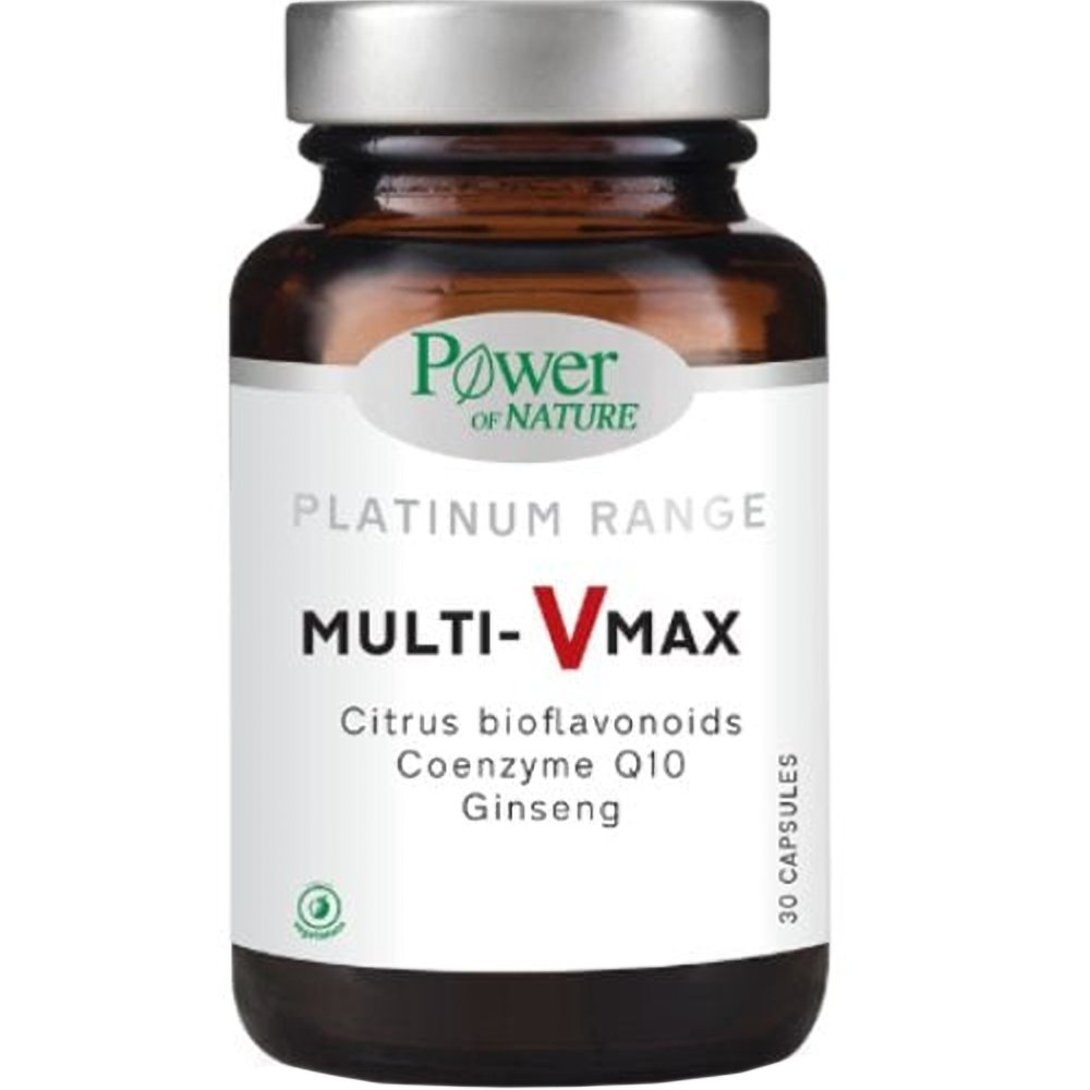 Power Health Platinum Range Multi-Vmax Συμπλήρωμα Διατροφής για την Αντιμετώπιση των Συμπτωμάτων Κούρασης & Κόπωσης 30caps