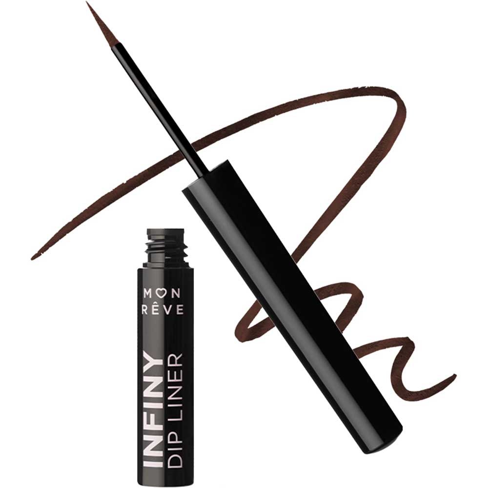 Mon Reve Infiny Dip Liner Waterproof Ultra Long-Wear Liquid Eyeliner Αδιάβροχο Υγρό Eyeliner Πολύ Μεγάλης Διάρκειας 2ml - 13 Brown Black