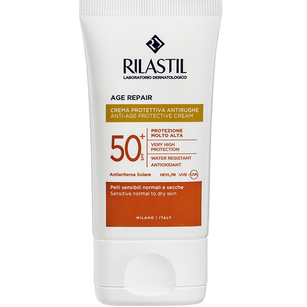 Rilastil Rilastil Age Repair Protective Cream Spf50+ Αντηλιακή, Αντιρυτιδική Κρέμα Προσώπου Πολύ Υψηλής Προστασίας με Αντιοξειδωτική Δράση 40ml