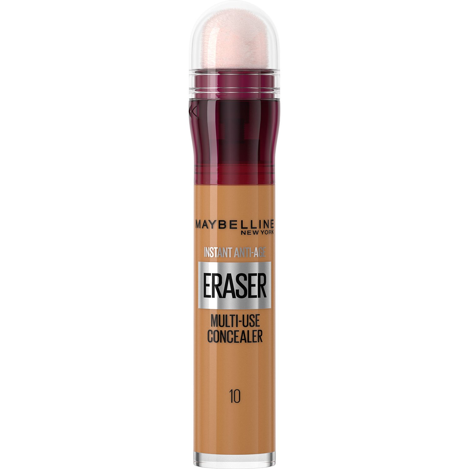 MAYBELLINE Maybelline Instant Anti-Age Eraser Multi-Use Concealer με Ενσωματωμένο Σφουγγαράκι 6ml - 10 Caramel