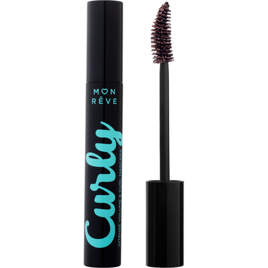 Mon Reve Mon Reve Curly Mascara Μάσκαρα για Μήκος, Καμπύλη & Όγκο με Καμπυλωτό Βουρτσάκι Ακριβείας 12ml - 02 Real Brown