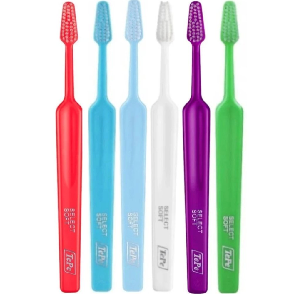 TePe Select Soft Toothbrush Μαλακές Οδοντόβουρτσες με Κωνική Κεφαλή για Αποτελεσματικό Καθαρισμό 6 Τεμάχια - Multicolor 23