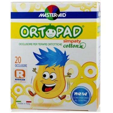 Master Aid Ortopad Regular Οφθαλμικά Αυτοκόλλητα Για Στραβισμό (4 ετών και άνω) 20 Simpaty