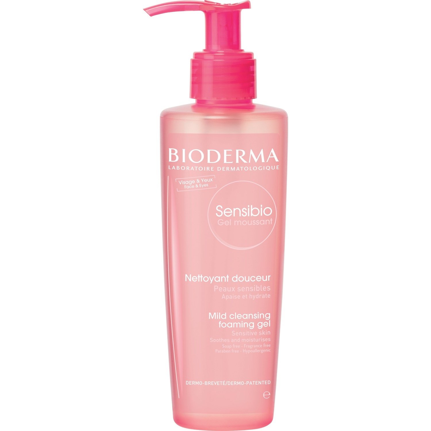 Bioderma Sensibio Gel Moussant Καταπραϋντικό Ήπιο Τζελ Καθαρισμού για Ευαίσθητες Επιδερμίδες, 500ml