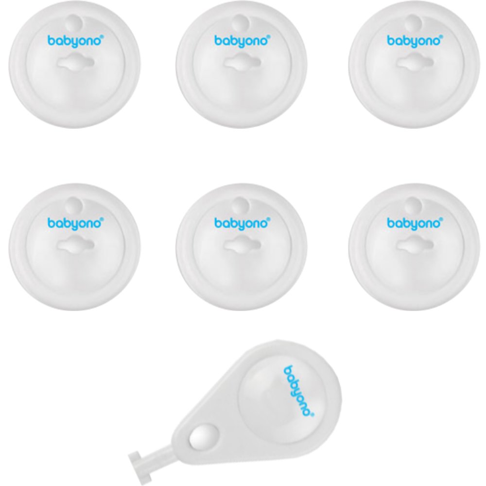Babyono Babyono Be Active Power Outlet Sockets 6m+ Προστατευτικό Καπάκι Πρίζας με Ειδικό Κλειδί Αφαίρεσης 6 Τεμάχια, Κωδ BN950