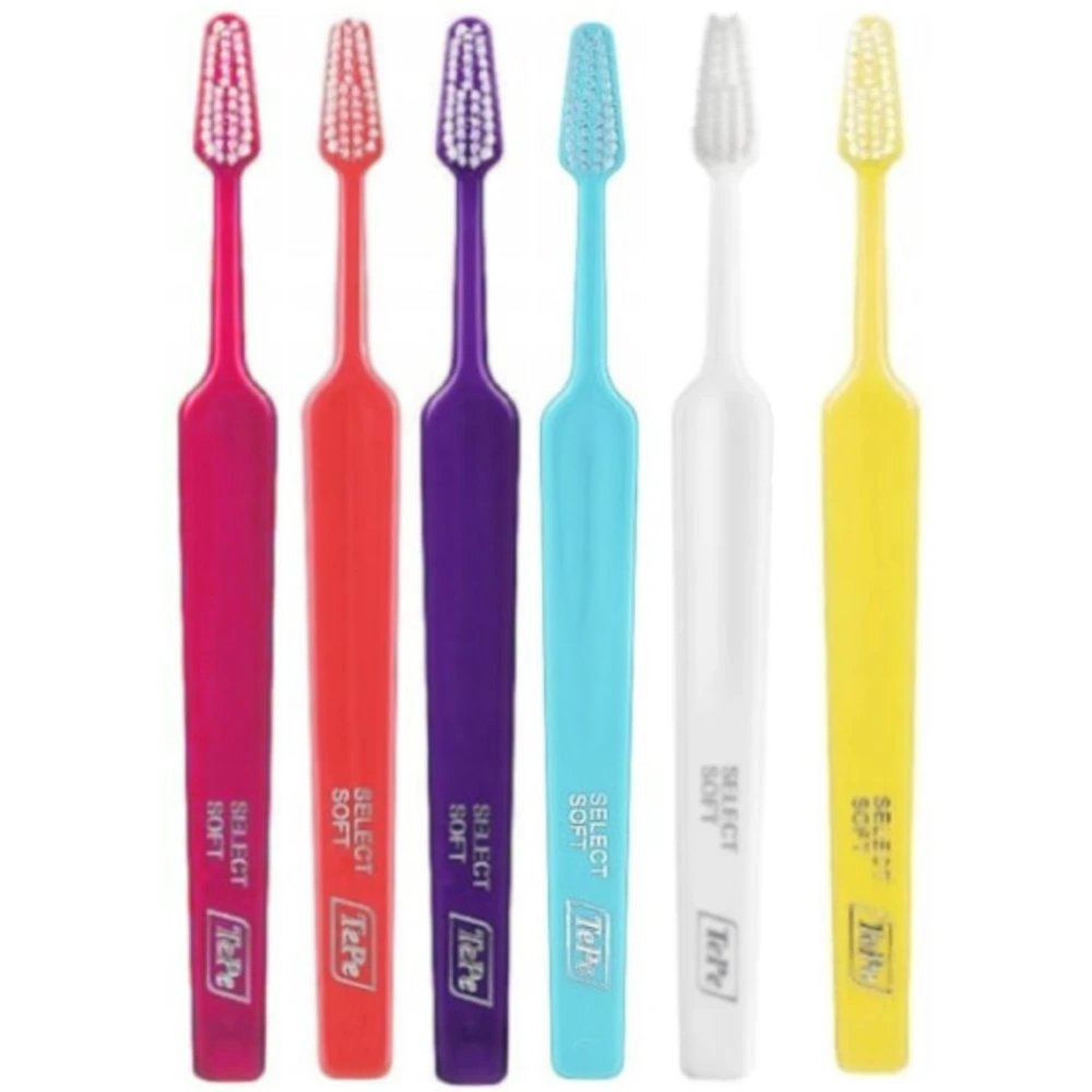 TePe Select Soft Toothbrush Μαλακές Οδοντόβουρτσες με Κωνική Κεφαλή για Αποτελεσματικό Καθαρισμό 6 Τεμάχια - Multicolor 9