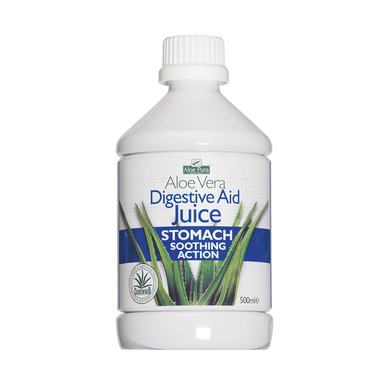 Optima Aloe Vera Juice Digestive Aid 100% Φυσικός Χυμός Αλόης 500ml