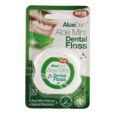 Optima Aloe Mint Dental Floss Εύκολη Διείσδυση Μέσα Στα Δόντια 35m