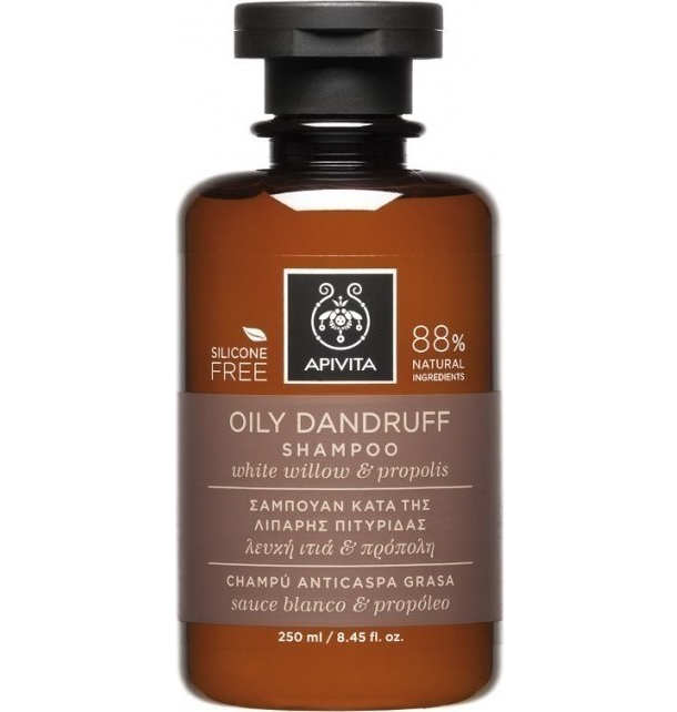Apivita Oily Dandruff Σαμπουάν Κατά της Λιπαρής Πιτυρίδας με Λευκή Ιτιά & Πρόπολη 250ml