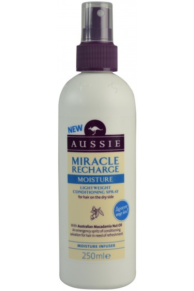 Aussie Miracle Recharge Moisture Conditioning Spray Σπρέι για τα Ξηρά Ταλαπωρημένα & Διψασμένα Μαλλιά 250ml