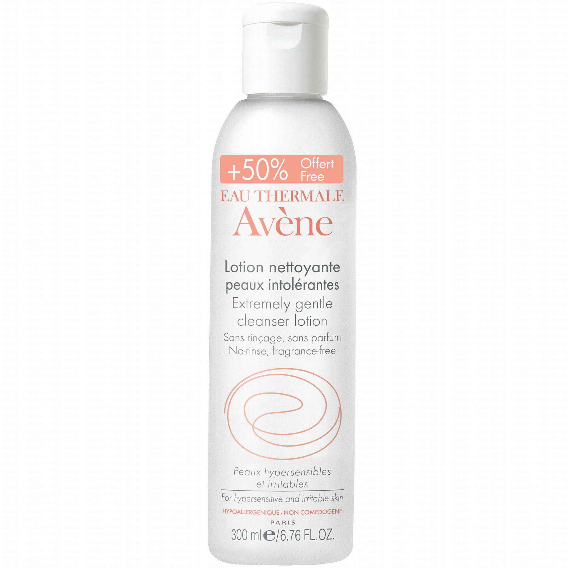 Avene Lotion Nettoyante Peaux Intolerantes Lotion Καθαρισμού για Πρόσωπο & Μάτια για το μη Ανεκτικό Δέρμα 300ml
