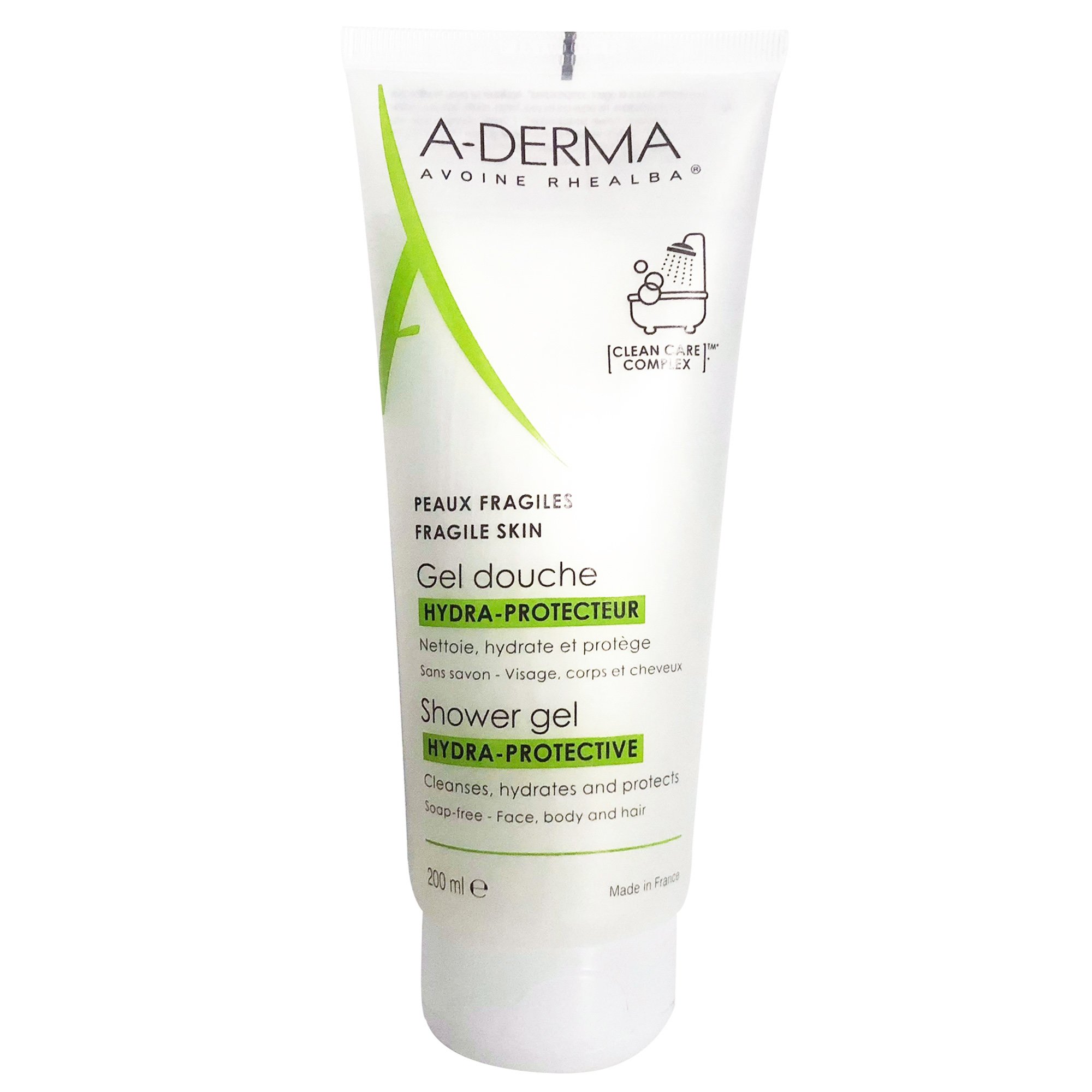 A-derma Shower Gel Hydra-Protective Αφρόλουτρο για Ευαίσθητες Επιδερμίδες 200ml