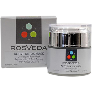 RosVeda Active Detox Mask Φυσική Μάσκα Προσώπου για Αποτοξίνωση & Σύσφιξη 50ml