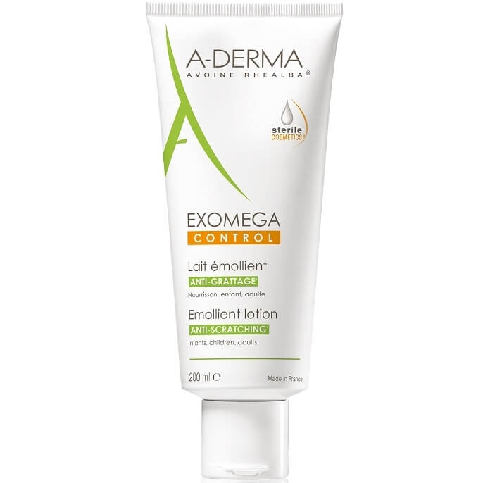 A-Derma Exomega Control Emollient Lotion Μαλακτικό Γαλάκτωμα για Δέρμα Πολύ Ξηρό & Τάση Ατοπίας 200ml