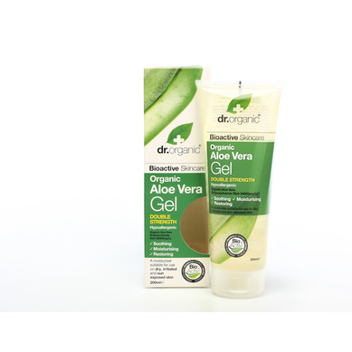 Dr Organic Organic Aloe Vera Gel Double Strength Ενυδατικό Τζελ με Αλόη Βέρα 200ml