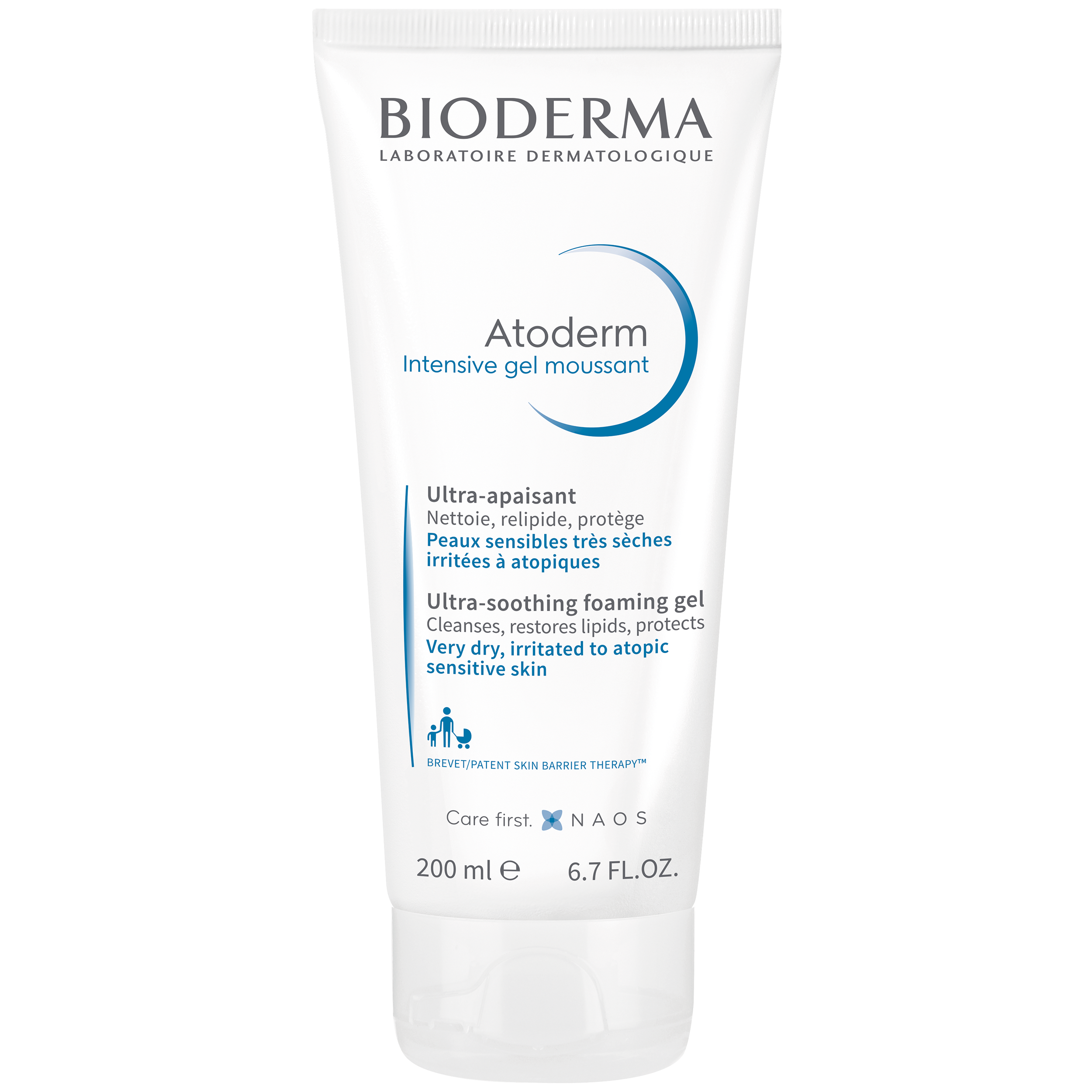 Bioderma Atoderm Intensive Gel Moussant Ultra Rich Foaming Gel Καθημερινό Χαλαρωτικό Τζελ Καθαρισμού 200ml