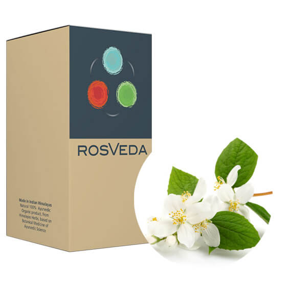 Rosveda Pure Essential Oil Jasmine 100% Φυτική Σύνθεση Αιθέριο Έλαιο Γιασεμί 10ml