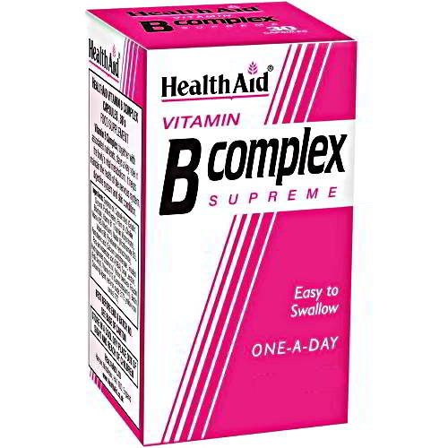 Health Aid Vitamin B Complex Σύμπλεγμα Βιταμινών Β, 90caps