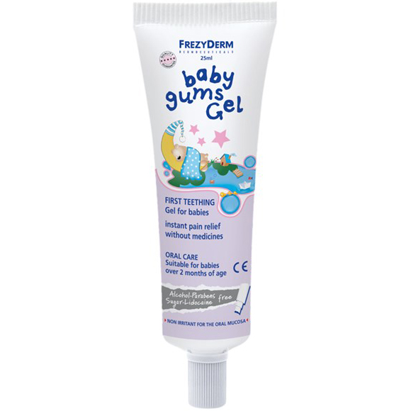 Frezyderm Baby Gums Gel Απαλό Gel που Προσφέρει Άμεση Ανακούφιση στα Βρεφικά Ούλα Κατά την Πρώτη Οδοντοφυΐα 25ml