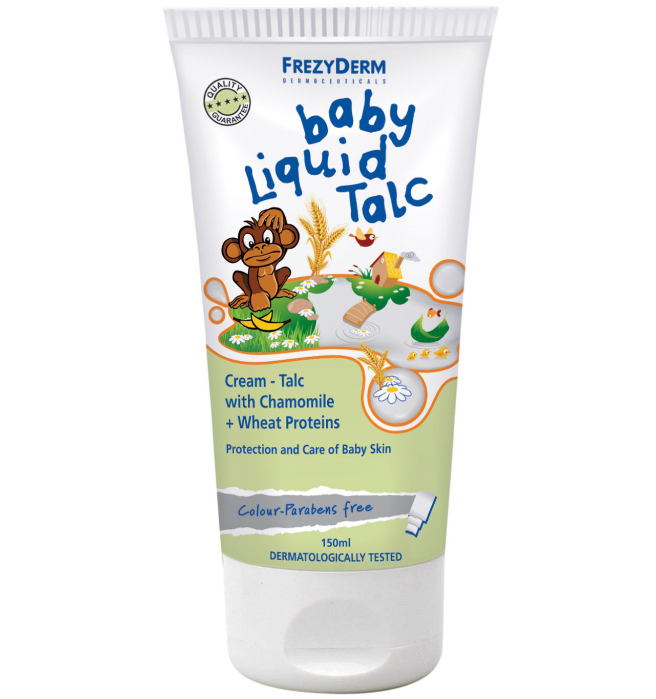 Frezyderm Baby Liquid Talc Κρέμα Talc για την Περιποίηση της Βρεφικής & Παιδικής Επιδερμίδας 150ml