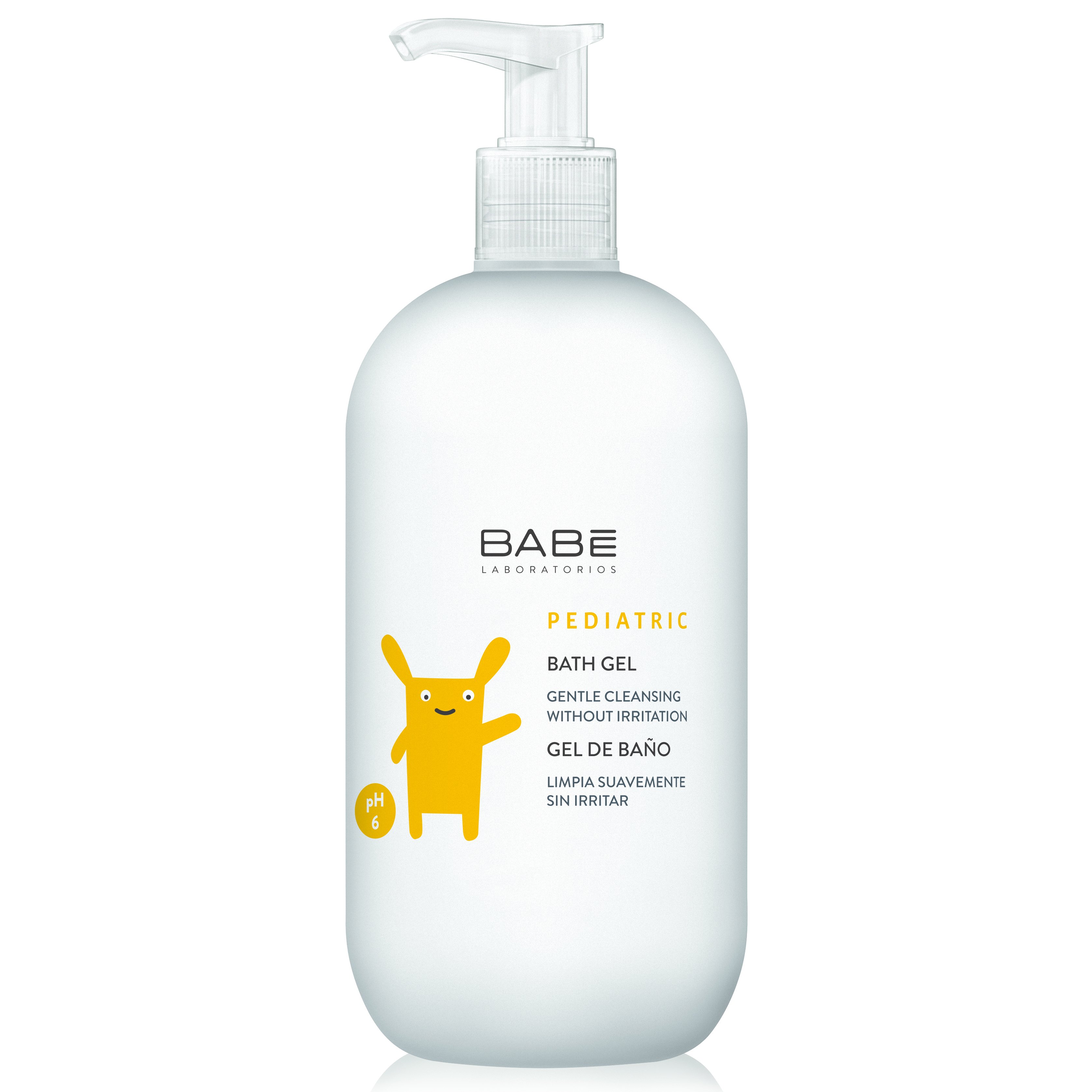 Babe Pediatric Bath Gel Ήπιο Αφρόλουτρο για το Καθαρισμό της Ευαίσθητης Επιδερμίδας των Βρεφών & των Παιδιών 500ml
