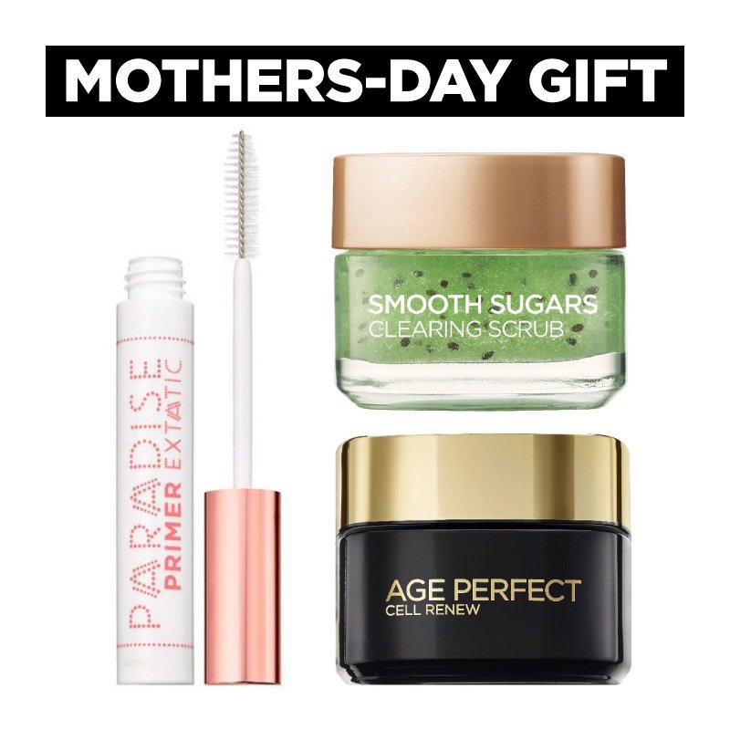 L’oreal Paris Promo Paradise Mascara Primer 6.4ml & Smooth Sugars Clearing Scrub 50ml & Age Perfect Spf15, 50ml