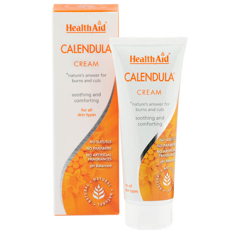 Health Aid Calendula Skin Cream Καταπραυντική Κρέμα Για Εγκαύματα & Κοψίματα 75ml