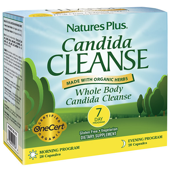 Natures Plus Candida Cleanse 7 Day Φόρμουλα Αντιμετώπίσης του Μύκητα Candida Prog 2 x 28caps