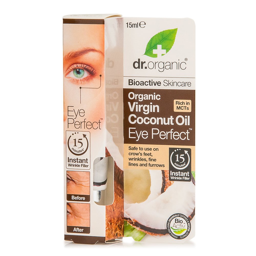 Dr Organic Organic Virgin Coconut Oil Eye Perfect Ορός Ματιών Με Παρθένο Βιολογικό Ελαιο Καρύδας 15ml