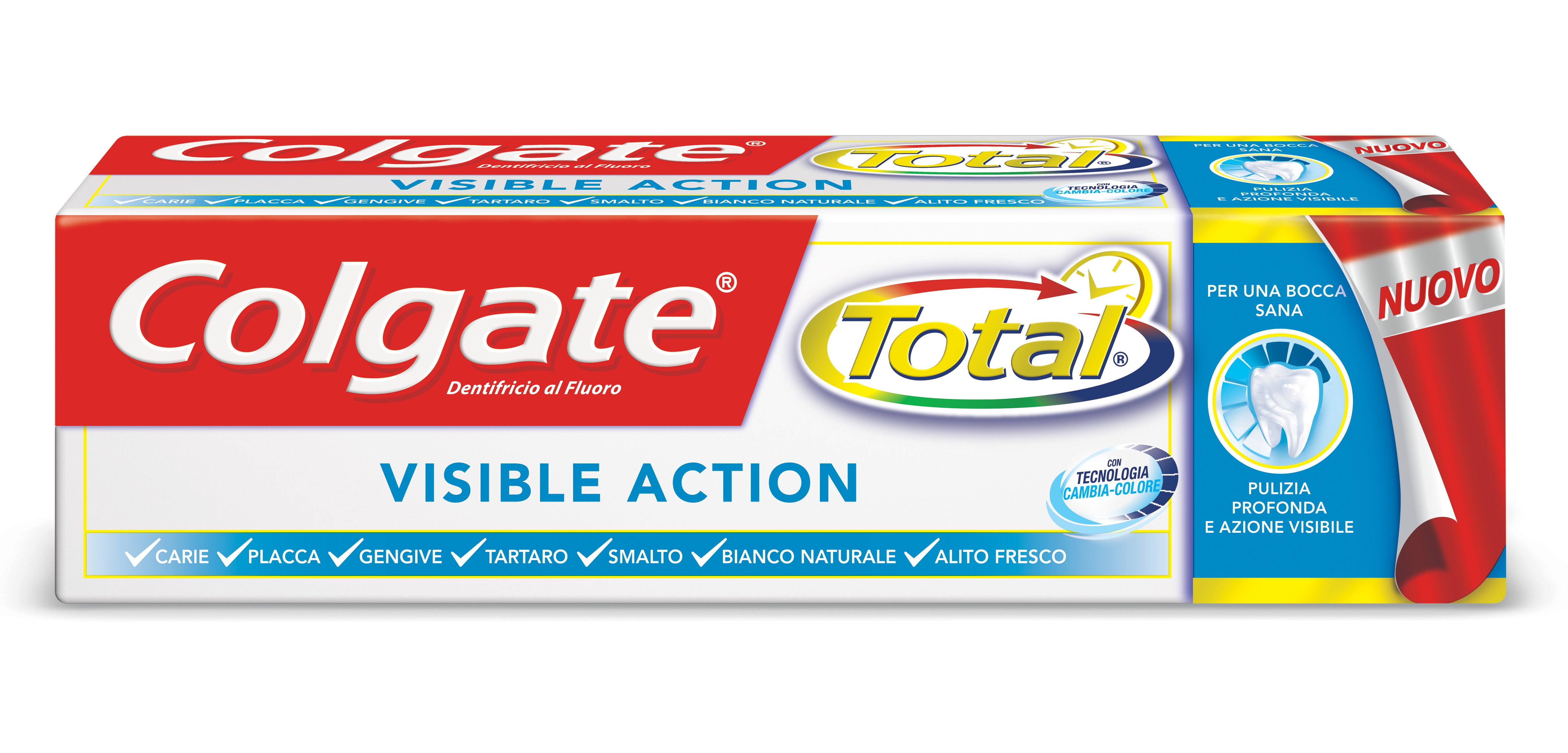 Colgate Total Visible Action Αντιβακτηριδιακή Οδοντόκρεμα Ενεργής Τεχνολογίας Κατά την Διάρκεια του Βουρτσίσματος 75ml