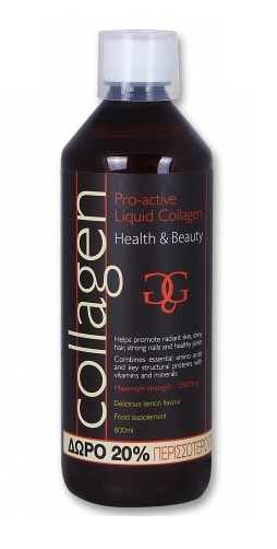 Collagen ProActive Πόσιμο Κολλαγόνο 500ml + Δώρο 20% Επιπλέον Ποσότητα – Φράουλα