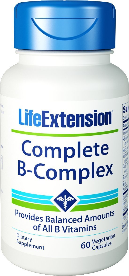 Life Extension Complete B-Complex Συμπλήρωμα Διατροφής Βιταμινών του Συμπλέγματος Β 60veg.caps