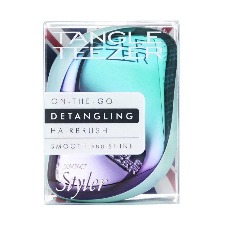 Tangle Teezer Compact Styler Detangling Hairbrush Ξεμπερδεύει τα Μαλλιά και Απομακρύνει Εύκολα τους Κόμπους 1 τεμάχιο