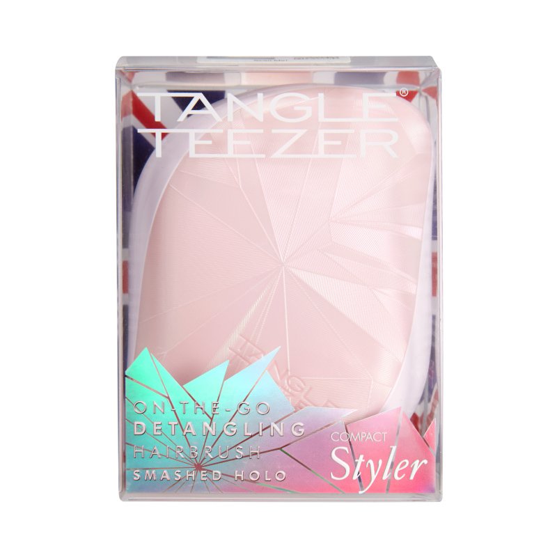 Tangle Teezer Compact Styler Detangling Hairbrush Light Pink Ξεμπερδεύει τα Μαλλιά και Απομακρύνει Εύκολα τους Κόμπους 1 τεμάχιο