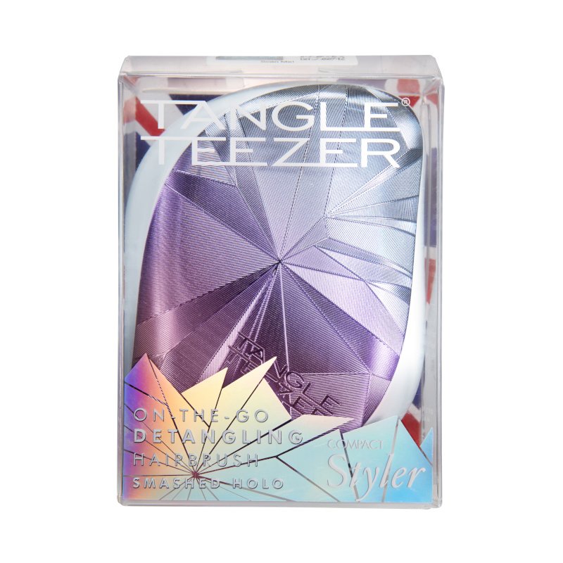 Tangle Teezer Compact Styler Detangling Hairbrush Smashed Holo Ξεμπερδεύει τα Μαλλιά & Απομακρύνει Εύκολα τους Κόμπους 1 τεμάχιο
