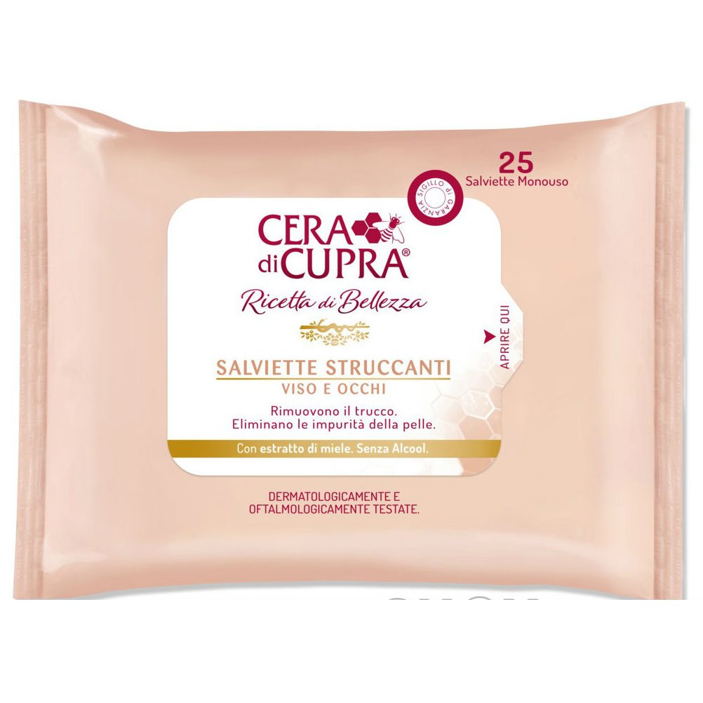 Cera di Cupra Make – Up Remover Μαντηλάκια Ντεμακιγιάζ 25 Τεμάχια