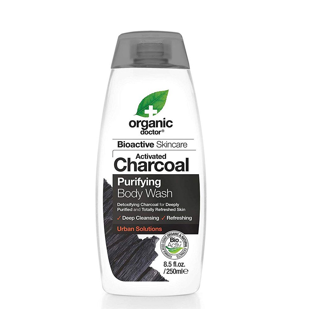 Dr.Organic Charcoal Body Wash Καθαριστικό Σώματος με Ενεργό Άνθρακα 250ml