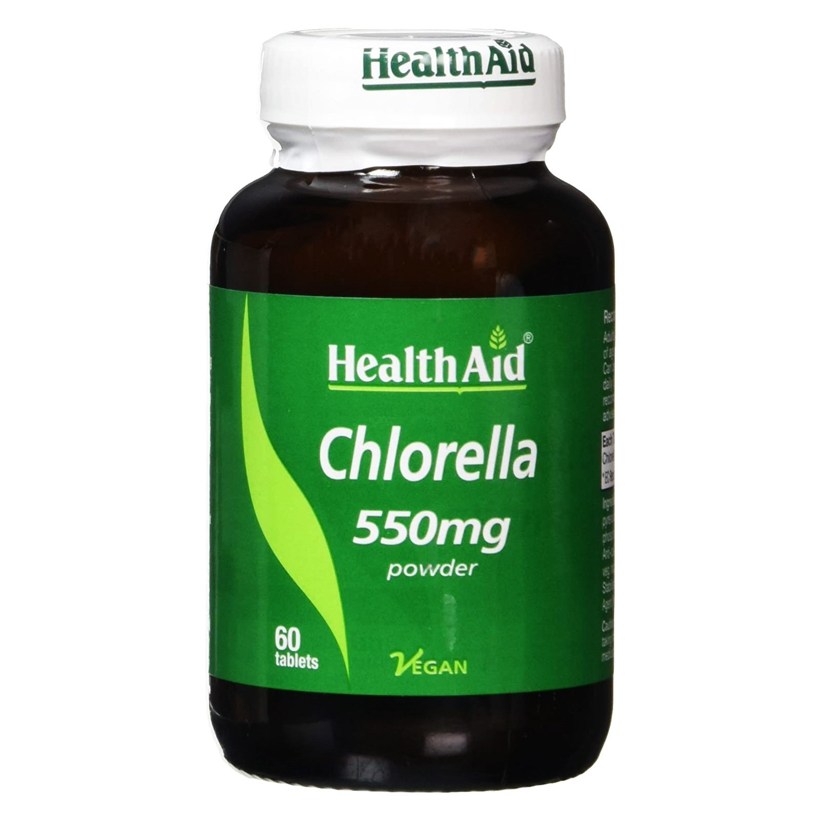 Health Aid Chlorella 550mg Πλούσιο σε Αμινοξέα Βιταμίνες και Μέταλλα Κυρίως Ασβέστιο, Φώσφορο και Σίδηρο 60tabs 8267
