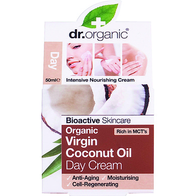 Dr Organic Organic Virgin Coconut Oil Day Cream Κρέμα Ημέρας Με Παρθένο Βιολογικό Έλαιο Καρύδας 50ml