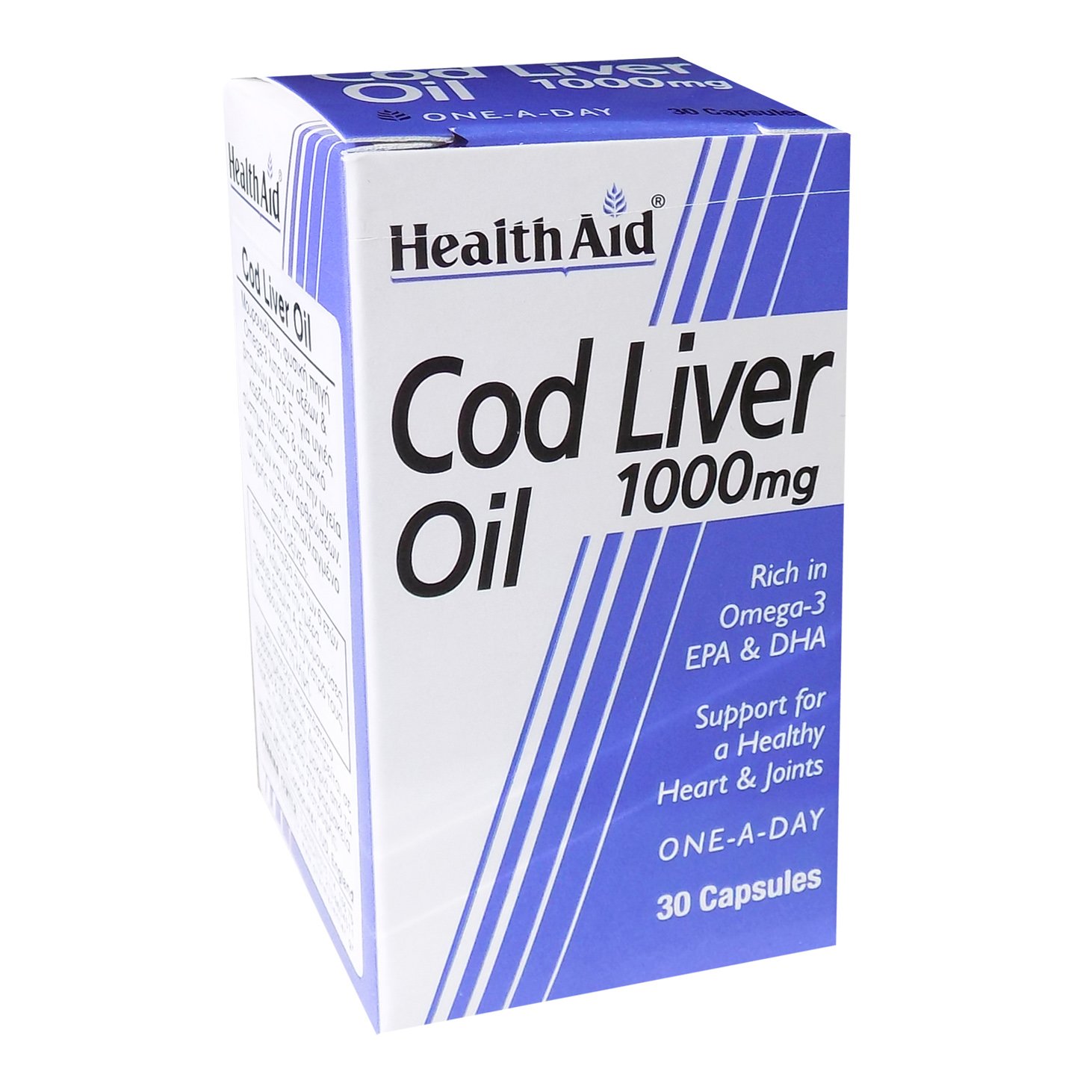 Health Aid Cod Liver Oil 1000Mg Vegetarian Capsules Υγεία Της Καρδιάς 30tabs