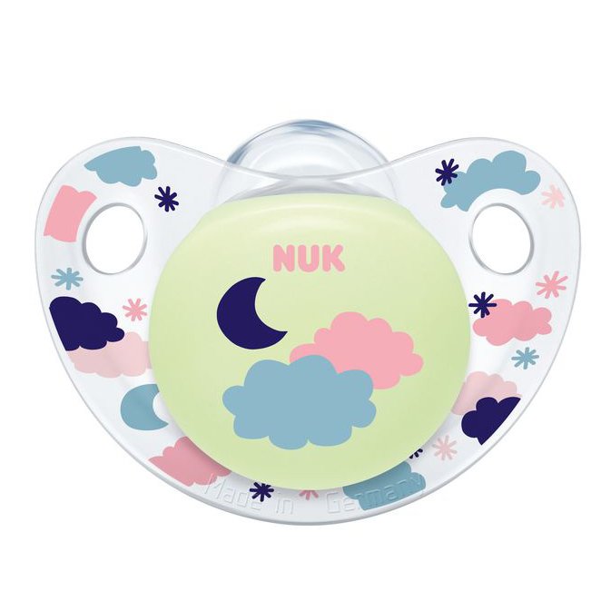 Nuk Trendline Night & Day Πιπίλα Σιλικόνης Χωρίς Κρίκο 1τμχ – Μέγεθος 2 (6-18 μηνών)